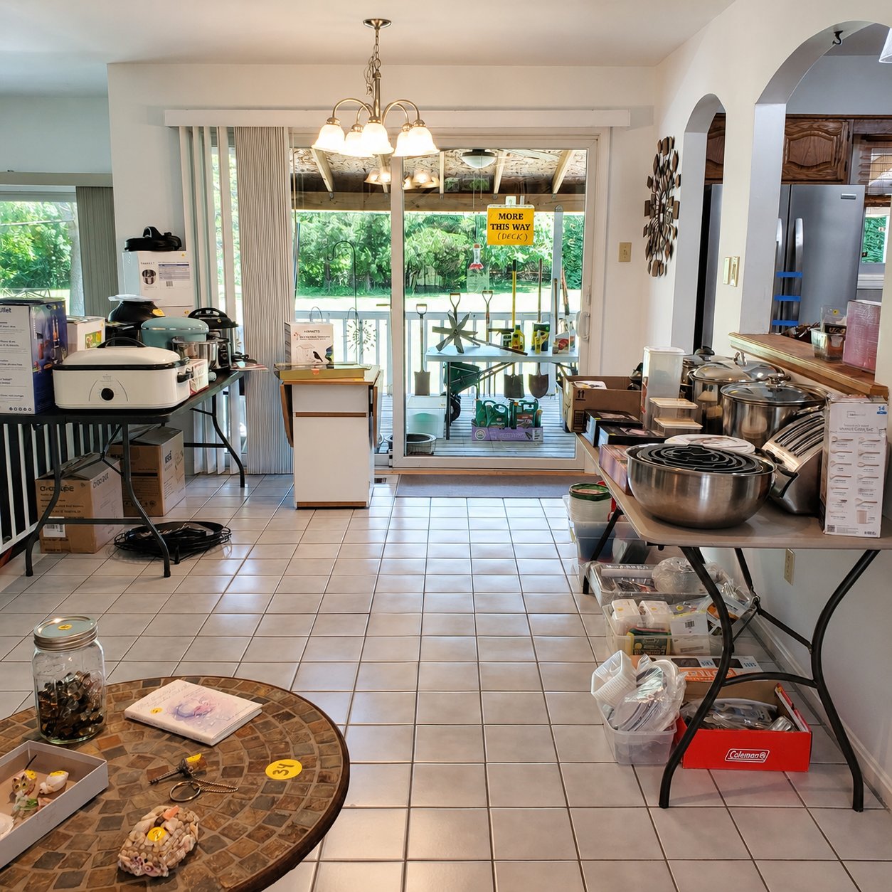 House contents staged for a Wayback estate sale